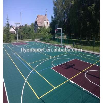 Badminton flooring PU sport court indoor outdoor sport court 2-7mm thickness