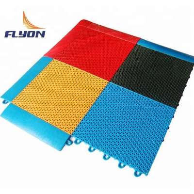 Quick installation outdoor PP Tiles Sport Flooring Flat interlocking flooring